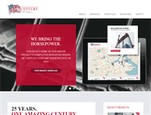 Tablet Screenshot of centurydrywallinc.com